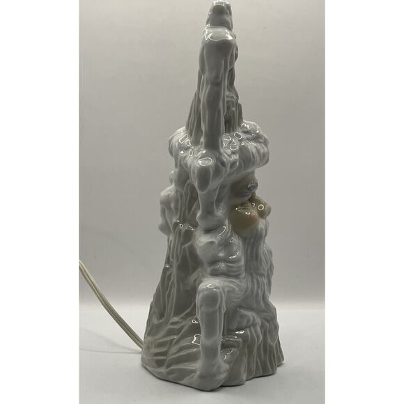 House Of Lloyd 1995 Cosmos Christmas Winter Porcelain Lamp Night Light 10” Santa - Picture 10 of 15